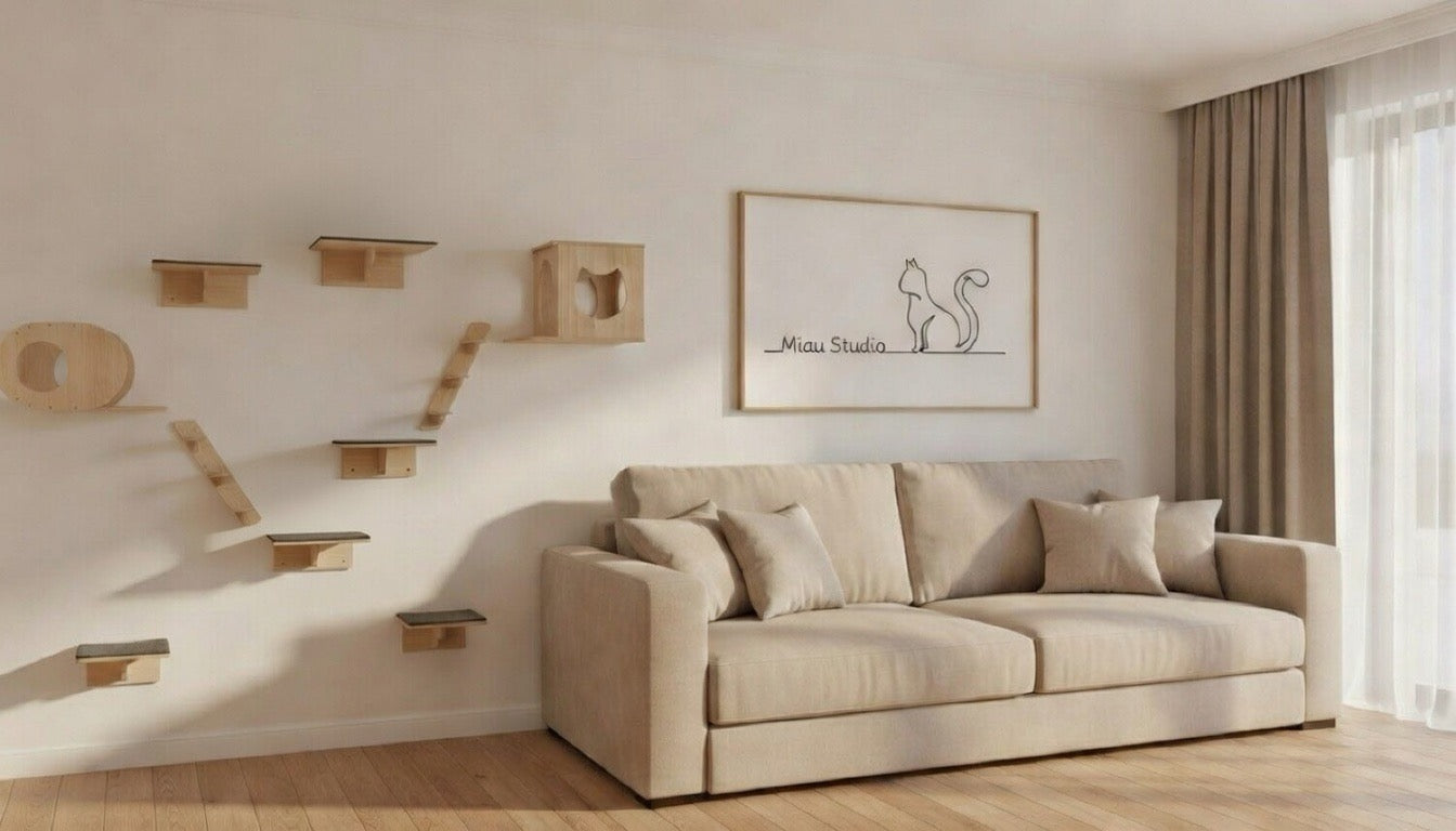 Estantería mural para gatos