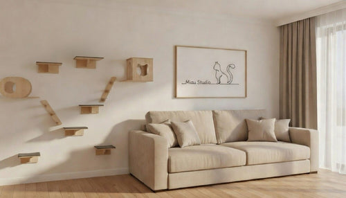 Estantería mural para gatos