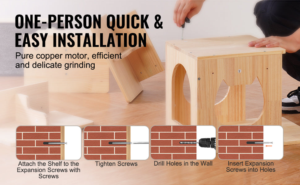 Estantería mural para gatos