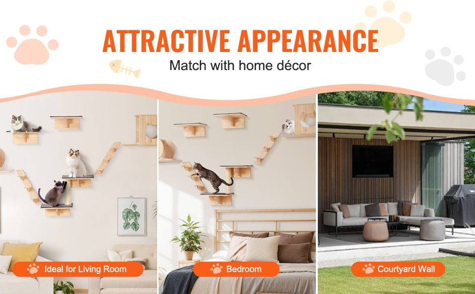 Estantería mural para gatos